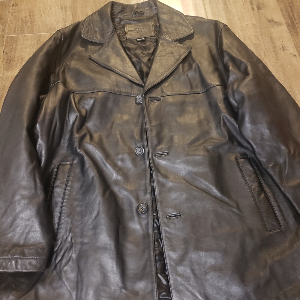 Knightsbridge 100% leather jacket size large